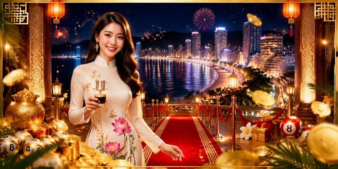 Người dùng Nha Trang tìm hiểu xổ số và trò chơi trực tuyến qua điện thoại bên cà phê